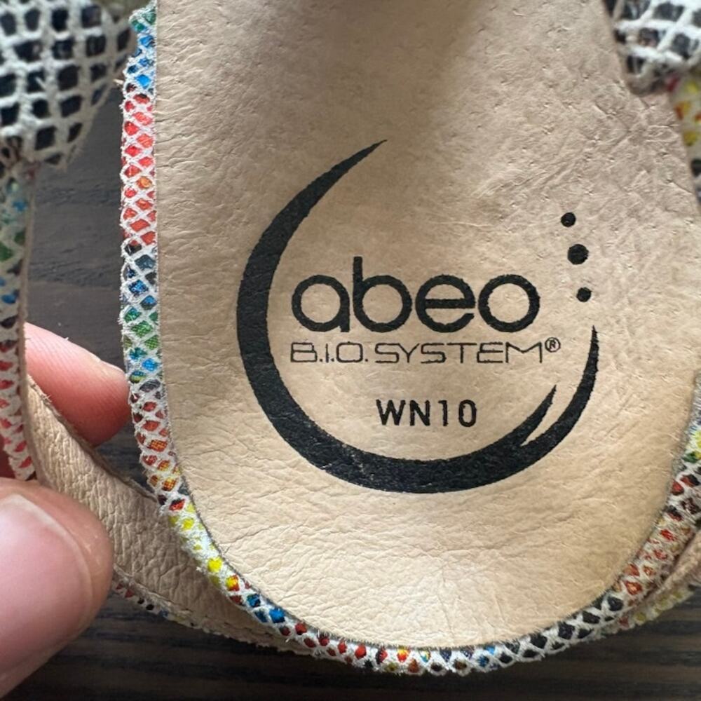 Abeo Biosystem Samantha Rainbow Slingback Strappy Orthotic Sandals Womens 10 - Picture 4 of 6